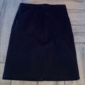 Black pencil skirt